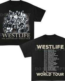 Westlife 25th Anniversary World-Shirt - Black - View 1