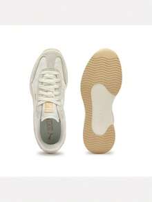 Unisex - Puma R78 II - Off-White - Silver - Charcoal Grey Sepatu Kasual Atletik Low-Top 40888801 - coklat krem - View 6