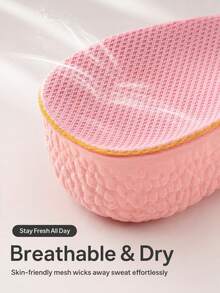 1 Pair Popcorn Height Increasing Insoles, Soft Bottom, Invisible, Breathable, 7/10 Height Increase, Suitable For Sneakers And Boots - Cherry Blossom Pink - View 6