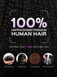 MEGALOOK Tóc móc móc tóc người phong cách Bohemian, tóc móc móc tóc người xoăn màu tự nhiên Miracle Knots Feather, tóc nối móc móc tàng hình đã được buộc sẵn cho nữ, dễ dùng cho người mới bắt đầu - SNatural - Xem 4
