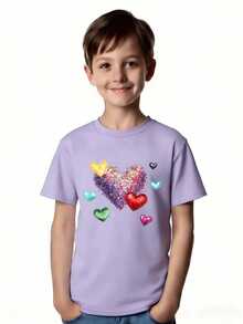 Tween Boys T-Shirts - Purple - View 3