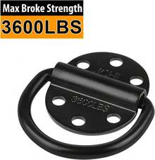 JCHL D-Rings Tie Downs Anchors Heavy Duty Steel 3600 Pound Capacity Lashing Rings For Loads On Trailers Trucks RV Campers  ATV SUV Boats Tie Down - ColorB - View 2
