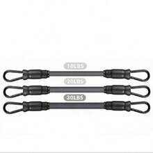 Fitness Cable Machine Attachments Kit, Tricep Rope, Exercise Handles, Ankle Cuffs, Door Anchor, Carabiner Clips For Gym Training - Black - View 10