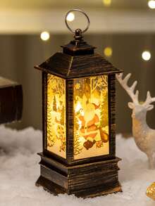 GYJAETM Christmas Candle Holder Light Night Light Elderly Snowman Decoration Night Light Table Decor Christmas Decoration - Multicolor - View 12