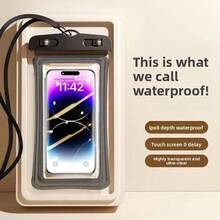 Large Screen Universal 30m Diving | Deep Water Touchscreen Phone Waterproof Bag, Beach Swimming Hot Spring Rafting Rainproof Dustproof Phone Storage Bag, Suitable For All Seasons Short-Distance Water Travel, Pool Play, Beach Date Swimming Gift Scenarios, Thickened High Elasticity Explosion-Proof Scratch-Resistant High Transparency TPU Outdoor Sealed Waterproof Phone Case - Multicolor - View 5