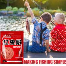 Bait Powder For Fishing Fish Scent Red Worm Powder Natural Powder Highly Concentrated Fishing Attractants For Freshwater - 1 - View 5