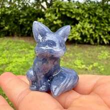 1pc Natural Crystal Ore Raw Stone Fox Figurine, Hand-Carved, Office Desk Healing Style Collectible, Adult Crystal Ore Collection Ornament (Not A Toy For Infants And Children) - Multicolor - View 19
