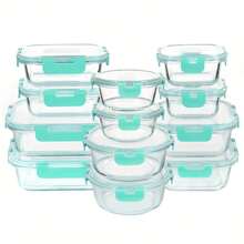 24-Piece Borosilicate Glass Food Storage Set – 12 Clear Bowls + 12 Snap-Fit Lids | Microwave-, Dishwasher-Friendly, Stackable Design | Perfect For Meal Prep, Snacks & Lunch Packing | Heat-Resistant, Non-Porous, Easy-Clean Glass Containers - View 21
