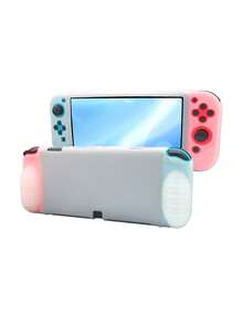 Compatible con Switch OLED, 1 pieza Funda protectora de consola + 4 piezas Tapas de joystick + 1 pieza Protector de pantalla de vidrio templado de alta definición, a prueba de polvo, resistente a arañazos, protección completa a prueba de agua - Ver 17