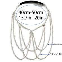 1pc Multi-Layer Metal Leg Chain, Gold/Silver Color Optional, Dark Subculture Halloween Sexy Style Accessory - H0001 - View 6