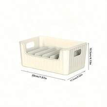 1pc Transparent Plastic Seasoning Storage Box With Adjustable Dividers - Multi-Functional Kitchen Storage Box, Suitable For Seasonings, Snacks And Small Items - Suitable For Countertop Use, Detachable Divided Seasoning Rack, Large Capacity Suitable For Refrigerator, Cabinet And Living Room Countertop Storage, Kitchen And Outdoor Camping Seasoning Storage Box - Multicolor - View 11