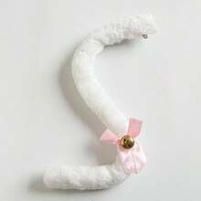Holiday Role Play Plush Cat White Tail Accessory Cosplay Cat Tail Costume Realistic Prop Halloween Makeup Ball Party Accessory - Multi-color - View 8