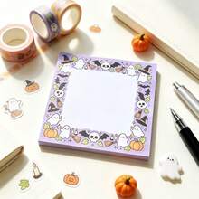 Halloween Themed Decorative Memo Pad, Suitable For Journaling, Crafting And Office Notes, Room Decor Home Decor Halloween Decor - A - View 2