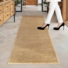 1pc Long Strip Faux Sisal Rug - Machine Washable Mat, Suitable For Entryway, Bathroom, Hallway, Kitchen, Laundry Room, Kitchen Mat, Long Strip Rug, Area Rug, Decorative Rug, Home Decor, Washable Rug - Camel - View 14