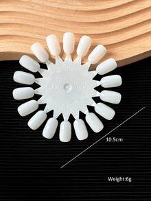 10pcs 180 Colors Nail Art Color Palette Oval Nail Shape Practice Finger Round Sunflower Nail Color Sample Sticks Nail Gel Display Color Card Nail Gel Color Display Plate - Multicolor - View 9