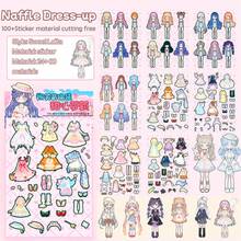 Girls DIY Paper Doll House No-Cut Daily Life Theme Quiet Book Stress Relief Squeeze Toy Interactive Handmade Toy Book Scrapbook Set - Multicolor - View 14