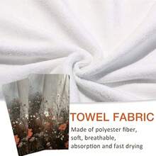 2/4/48pcs Halloween Series Wildflower Forest Ghost Pattern Printed Kitchen Towels - Ultra Soft, Highly Absorbent Polyester Dishcloths And Hand Towels, Perfect For Holiday Decor, Kitchen Decor, Party Decor - Multicolor - View 6