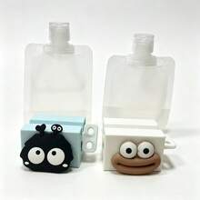 2合1省錢護膚套組，2個滾輪旋鈕管擠壓器 + 2個旅行裝乳液補充袋，多功能浴室化妝品收納套組 - 多色 - 查看 8