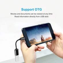 USB-C 轉 USB 轉接頭，USB-C 公頭轉 USB 母頭 OTG 數據傳輸線，加厚尼龍編織連接傳輸線 黑色定向線，鋁合金，USB 3.0 延長線，適用於 iPhone/Pro/Air [多色] - 彩色 - 查看 4