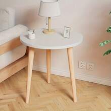 Portable Reception Table, Small Round Coffee Table, Space-Saving Sturdy Side Table, Perfect For Office, Living Room, Bedroom, Decor And Dining Room Use. (Please Check Dimensions Before Ordering) - Multicolor - View 7