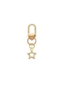 Blue Beaded Letter Keychain,Simple Brass Keychain Holder Clasp With Star Pendan,Fashion Bag Charms, Car Keychain,Gift For Women Girls Handbag Decor - Multicolor - View 13