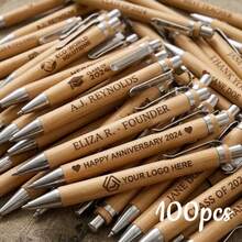 Mixed Color Quotes Series Retractable Ballpoint Pens Large Capacity Set (50/80/100pcs) – Back To School Clickable Writing Pens, Creative Gift And Office Signing Pens, Suitable For Teachers And Students - Bamboo Pen - View 6