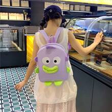 Cute Japanese Cartoon Ugly-Cute Quirky Big Mouth Fish Backpack, 2026 Spring New Large Capacity Rucksack For Women - Multicolor - View 3