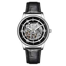 Montres mécaniques pour femmes - Boîtier noir R5043G-S02-4, surface noire, bracelet en maille noire - Voir 10