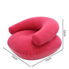1pc Portable Inflatable Outdoor Lounge Chair, Soft Comfortable U-Shaped Bean Bag Chair, Breathable PVC Material, Ergonomic Design, Modern Seat, Lightweight Structure, Compact Cushion, Foldable Inflatable Outdoor Lounge Chair/Sofa, Suitable For Living Room, Balcony, Camping, Picnic, Outdoor Seating, Camping Chair - Multiple Styles - View 17