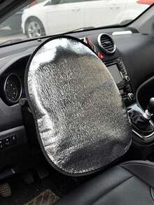 Steering Wheel Cover Sun Shade For Car, With Waterproof Car Seat Cover Protector, Foam Car Steering Wheel Sun Shade, Foldable UV Protection Steering Wheel Cover, Car Seat Cover, Black Car Seat Cover, Front Seat Protector, Effectively Blocks Sunlight, Protects Steering Wheel, Suitable For Sedans And SUVs, Easy To Carry, Ideal For Daily Commute, Travel And Camping - Multicolor - View 5