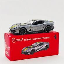 Burago 1:64 比例壓鑄汽車模型 Ferrari 創意口袋車模型玩具人偶 禮物 - 彩色 - 查看 22