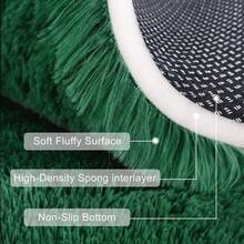 Soft Shag Rugs For Bedroom, Dark Green Fluffy Shaggy Rugs For Living Room Office, Luxury Modern Plush Carpet Girls Boys Room Dorm Indoor Home Decor, Upgrade Non-Slip - 墨綠 - 查看 10