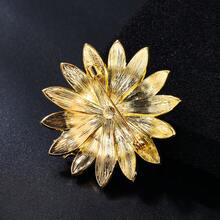 1件可愛合金琺瑯鑲嵌閃亮水鑽瓢蟲花朵採蜜裝飾胸針,適合女性日常配戴 - 花朵瓢蟲 - 查看 5