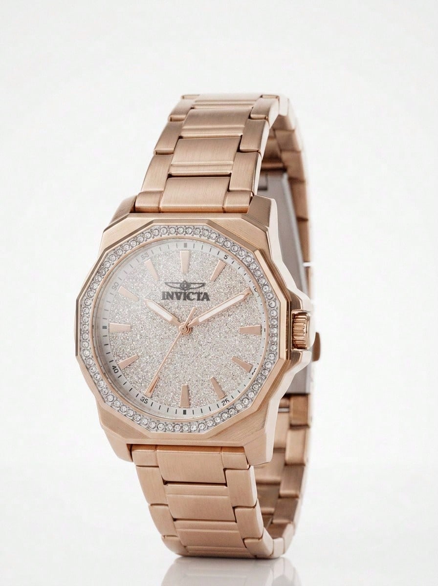 Invicta 女士 49131 石英三针银色表盘腕表 - 銀色 - 查看 1