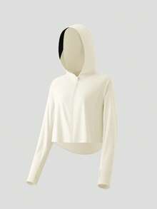 Beneunder Women's Lightweight Poncho-Style Sun-Protective Jacket (Hooded) UL002 - White - View 10