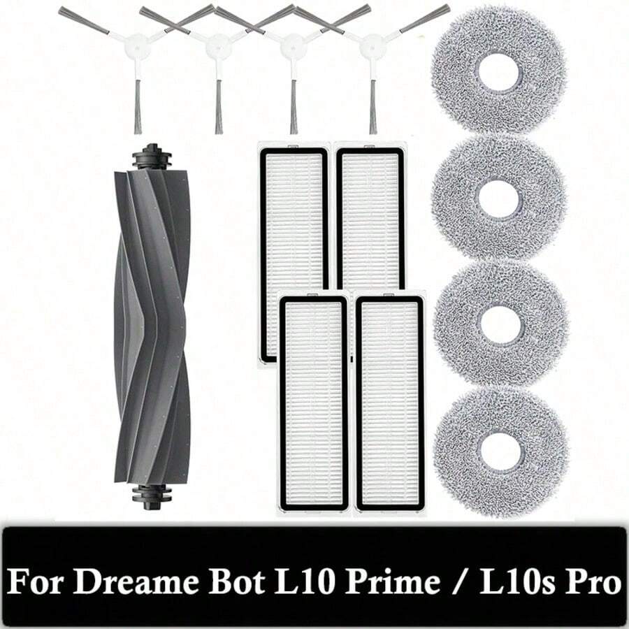 Spare Parts For Dreame Bot L10 Prime / L10s Pro / L10 Pro Accessories Main Side Brush Hepa Filter Mop Cloth Robot Replacement - View 1