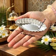 8pcs/12pcs/20pcs Boat Shaped Wavy Edge Egg Tart Molds - Aluminum Oval Non Stick Pie Molds, Dry Easy To Demold, Reusable, Essential For DIY Desserts, Holiday Baking, And Birthday Parties | Boat Design | Durable Baking Tools - View 4