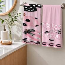 2/4/6pcs Halloween Themed Pattern Printed Kitchen Towels, Halloween, Can Be Used As Halloween Gifts, Halloween Decoration, Ultra-Fine Microfiber Soft High Absorbent Tea Towels, Dish Cloths, Cleaning Towels, Hand Towels, Suitable For Cooking, Baking, Wiping Cleaning And Kitchen Decoration, Kitchen Accessories, Daily Essential Supplies - Multicolor - View 5