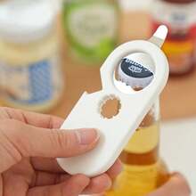1pc Multifunctional Jar & Bottle Opener Ergonomic Effortless Lid Twist Tool For Seniors Weak Hands Works For Jars Beer Bottles Cans Pull Tabs Kitchen Gadget Holiday Gift - Multicolor - View 4