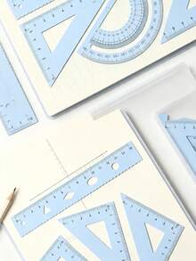 Multifunctional Geometric Ruler Set, Protractor, Triangle Ruler, Straight Ruler, Manual Measurement And Drawing Tools With Storage Box, Suitable For School DIY Woodworking, Learning Assistance, Student Supplies And Back To School Season - View 3
