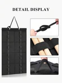 Wall-Mounted Martial Arts Belt Organizer, Portable Karate Belt Display Rack With Medal Hanging Bar, Lightweight Hanging Taekwondo Belt Display Stand, Suitable For Martial Arts Learners - Multicolor - View 3