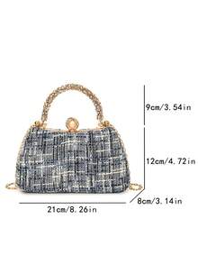 Fashion Party Handheld Evening Bag - Blue - View 9