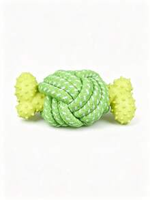 1pc Dog Toy, Textured Rubber Bone Toy, Braided Rope Knot Chewing Toy, Durable Dog Chew Toy, Pet Dental Rope Knot Toy, Suitable For Indoor Play, Outdoor Lawn Interaction, Dog Tug-Of-War, Dog Chewing, Small To Medium Dog Toy, Outdoor Dog Walking Play Toy, Durable And Tear-Resistant, Washable And Odor-Resistant, Dog Ball, Dog Toy - Multicolor - View 12