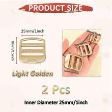 SinHo Zinc Alloy Ladder Lock Buckles Non-Slip Webbing Strap Adjusters Rustproof Metal Slide Premium Buckles For Backpack Gear Repair - Multicolor - View 20