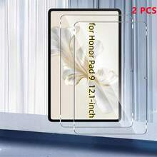 2pcs High Definition Tempered Glass Screen Protector Compatible With Honor Magic Pad4/Magic Pad3/Magic Pad2/Pad V9/Pad9/Pad X9a/Pad X8b/Pad X8a/Pad X7, Anti-Scratch Anti-Fall Easy Installation Compatible With Protective Case - Clear - View 9