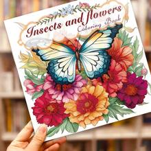 Tlenpo 1 Book, Butterfly & Mandala Pattern Adult Coloring Book - 1 Book 20 Pages, 8.3 X 8.3 Inches, Used For Adults To Relieve Stress, Anxiety And Other Emotions, Holiday Gift, Back To School Gift, Christmas Gift, Halloween Gift, Also A Perfect Choice For Many Other Holiday Gifts (Accessories Not Included) - A - View 5
