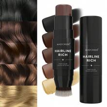 2-In-1 Hairline Filler Stick With Brush, Waterproof, Long-Lasting, Natural Finish, Suitable For All Skin Tones, Used To Cover Gray Roots And Thinning Hair, 5 Pieces - 5-pack - View 2
