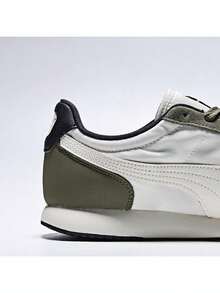 Unisex - Puma R78 II - Beige - Beige - Olive - Navy Blue Sepatu Kasual Olahraga Low-Top 40888803 - Olive Green - View 5