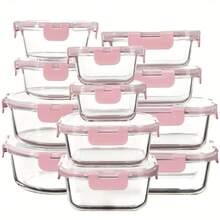 24-Piece Borosilicate Glass Food Storage Set – 12 Clear Bowls + 12 Snap-Fit Lids | Microwave-, Dishwasher-Friendly, Stackable Design | Perfect For Meal Prep, Snacks & Lunch Packing | Heat-Resistant, Non-Porous, Easy-Clean Glass Containers - View 19
