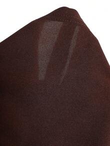 Women's Twist Vest-Style Short Dress, Slim-Fitting A-Line Skirt, Sexy Style, Perfect For Spring And Summer Outings And Dates. Elegant, Date Night - Coffee Brown - View 8